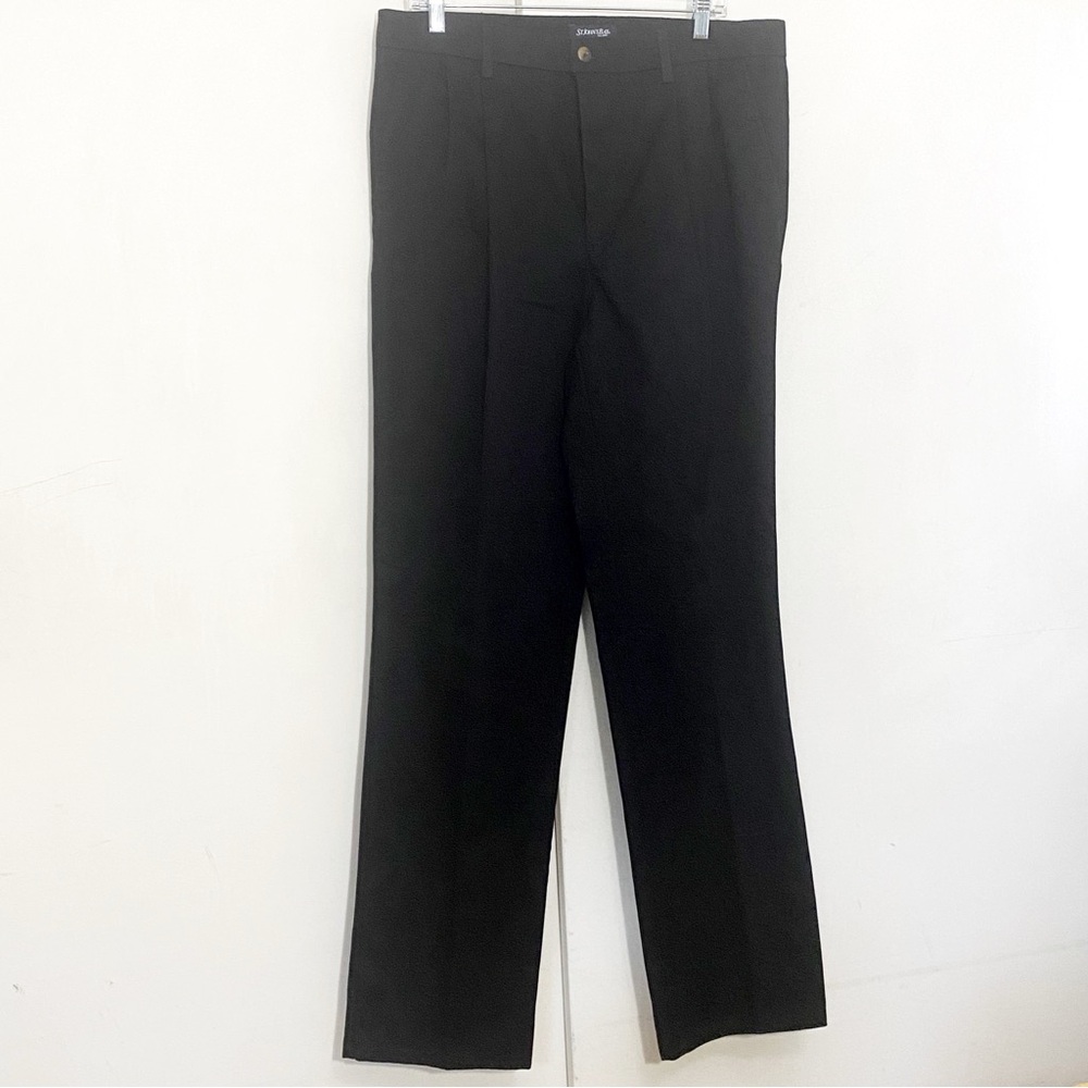 ST. JOHN’S BAY pleat front men’s worry free pant classic fit 100% cotton 36W 34L